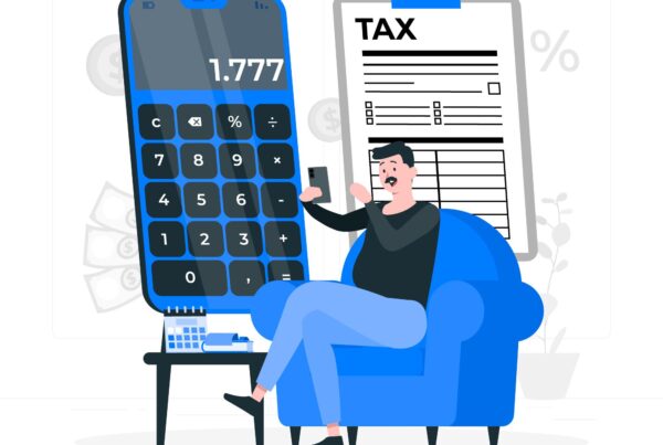 man calculating tax - PeopleWorks HRMS and payroll software